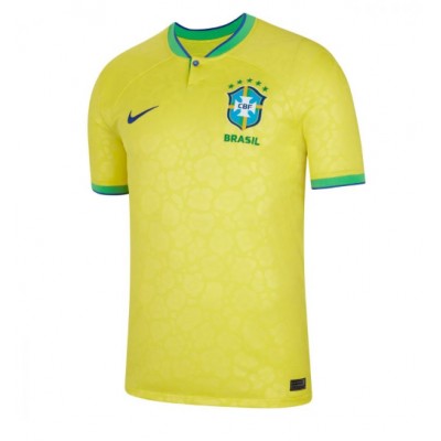 Pánský Fotbalový dres Brazílie MS 2022 Domácí Krátký Rukáv